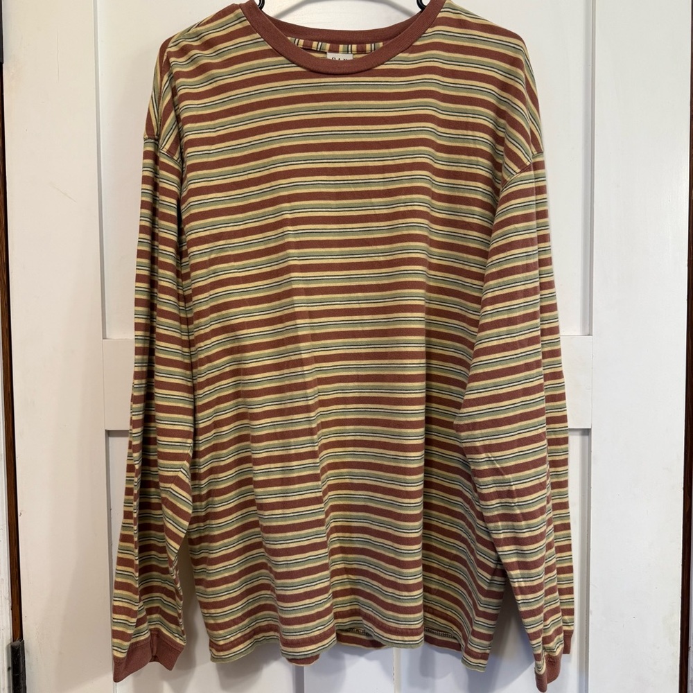 GAP Multicolor Striped Long Sleeve Shirt